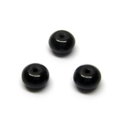 Juodo stiklo diskeliai 7x5 mm