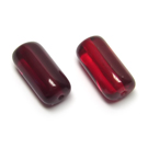 Stiklas raudonas vamzdelio formos 13x7 mm