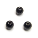 Juodas stiklas rutuliuko formos 6 mm