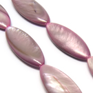 Kriauklė pastelinės alyvinės spalvos pailgo ovalo formos 30x11mm