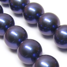 Kriauklės perlai violetiniai 14 mm