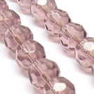Stiklas facetuotas alyvinis 10 mm