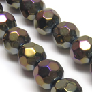 Stiklas facetuotas dengtas AB danga 10 mm