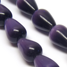 Katės akis tamsiai violetinė lašelio formos 12x8 mm