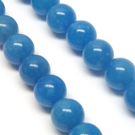 Žadeitas šviesios denim spalvos apvalus 8 mm