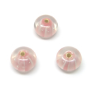 Lampwork karoliukai rausvi 12x8 mm