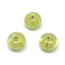 Lampwork karoliukai salotinės spalvos 12x8 mm