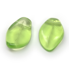 Žalsvas stiklinis lapelis 9x14 mm