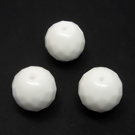 Stiklas baltas facetuotas 14 mm