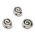 Spiralės formos tibeto sidabro intarpai 8 mm