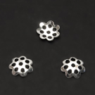 Ažūrinė kepurėlė sidabro spalvos 6 mm