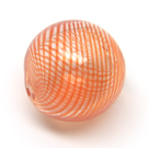 Pūstas stiklas oranžinis rutulio formos 20 mm