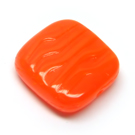 Stačiakampis stiklas oranžinis 16x15 mm