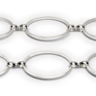 Sidabro spalvos grandinėlė 13 mm pločio (0,5 m)