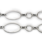 Sidabro spalvos grandinėlė 13 mm pločio (0,5 m)