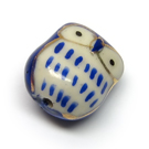 Mėlynos porcelianinės pelėdytės 17 mm