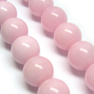 Žadeitas šviesiai rožinis apvalus 14 mm