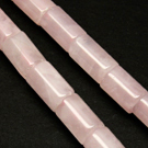 Rožinis kvarcas cilindro formos 12 mm