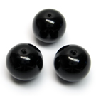 Juodas stiklas rutuliuko formos 18 mm