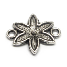 Tibeto sidabro sujungimas "Lelija" 18x16 mm