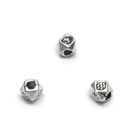 Smulkūs daugiabriauniai tibetos sidabro intarpai 3,5 mm