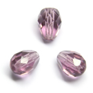 Facetuotas čekiškas stiklas alyvinis 8x6 mm