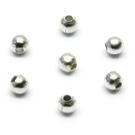 Metaliniai karoliukai sidabro spalvos 2 mm