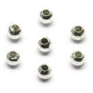 Metaliniai karoliukai sidabro spalvos 2,5 mm