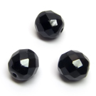 Facetuotas stiklas juodas 10 mm