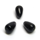 Katės akis juoda lašelio formos 12x8 mm