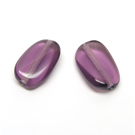 Alyvinė susukta stiklo pagalvėlė 14x8 mm
