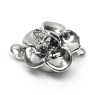 Platinos spalvos susegimas gėlytės formos 13 mm