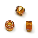 Čekiško stiklo intarpai rudi 4x6 mm