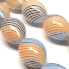 Pūstas stiklas margas 32 mm