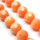 Katės akis facetuota oranžinė 12 mm