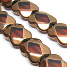 Rudas stiklas padengtas raudonuoju variu 19 mm Rudas stiklas padengtas raudonuoju variu 19 mm