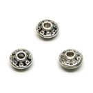 Tibeto sidabro intarpas disko formos 6,5 mm