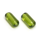 Stiklas žalias vamzdelio formos 13x7 mm
