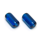 Stiklas mėlynas vamzdelio formos 13x7 mm