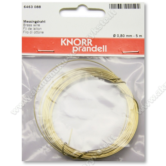 Knorr prandell žalvarinė vielutė 0,8 mm - 5 m