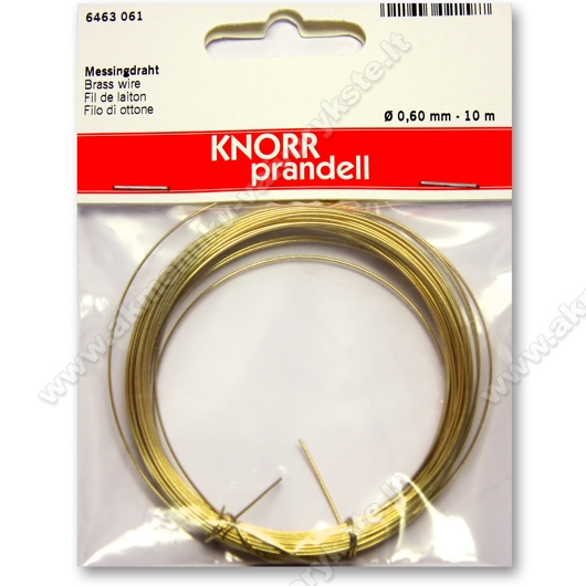 Knorr prandell žalvarinė vielutė 0,6 mm - 10 m