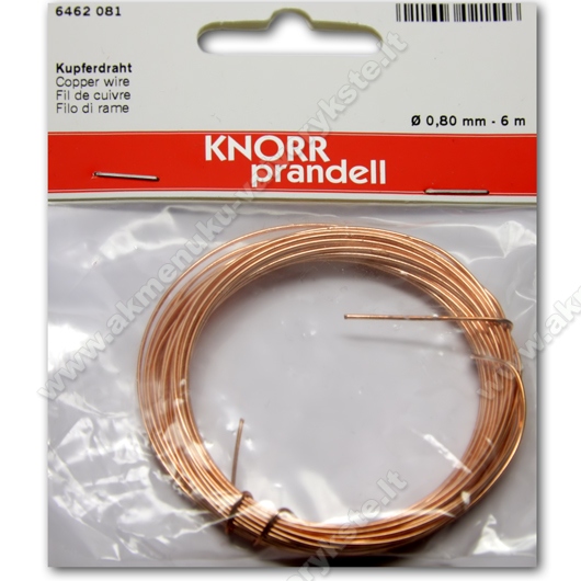 Knorr prandell varinė vielutė 0,8 mm - 6 m