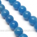 Žadeitas šviesios denim spalvos apvalus 8 mm