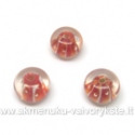 Lampwork karoliukai raudoni 12x8 mm