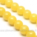 Žadeitas gelsvas rutuliuko formos 8mm
