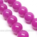 Žadeitas ryškios ciklameno spalvos apvalus 14 mm