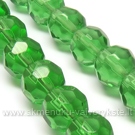 Stiklas facetuotas žalias 10 mm
