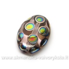 Stiklas švelniai alyvinis taškuotas 16x11 mm
