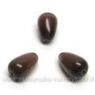 Katės akis tamsiai ruda lašelio formos 12x8 mm