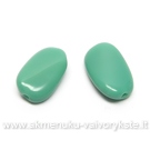 Turkio spalvos susukta stiklo pagalvėlė 14x8 mm